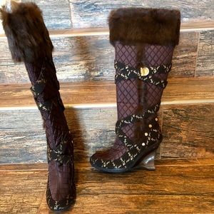 Baby Phat Brown/Gold Boots